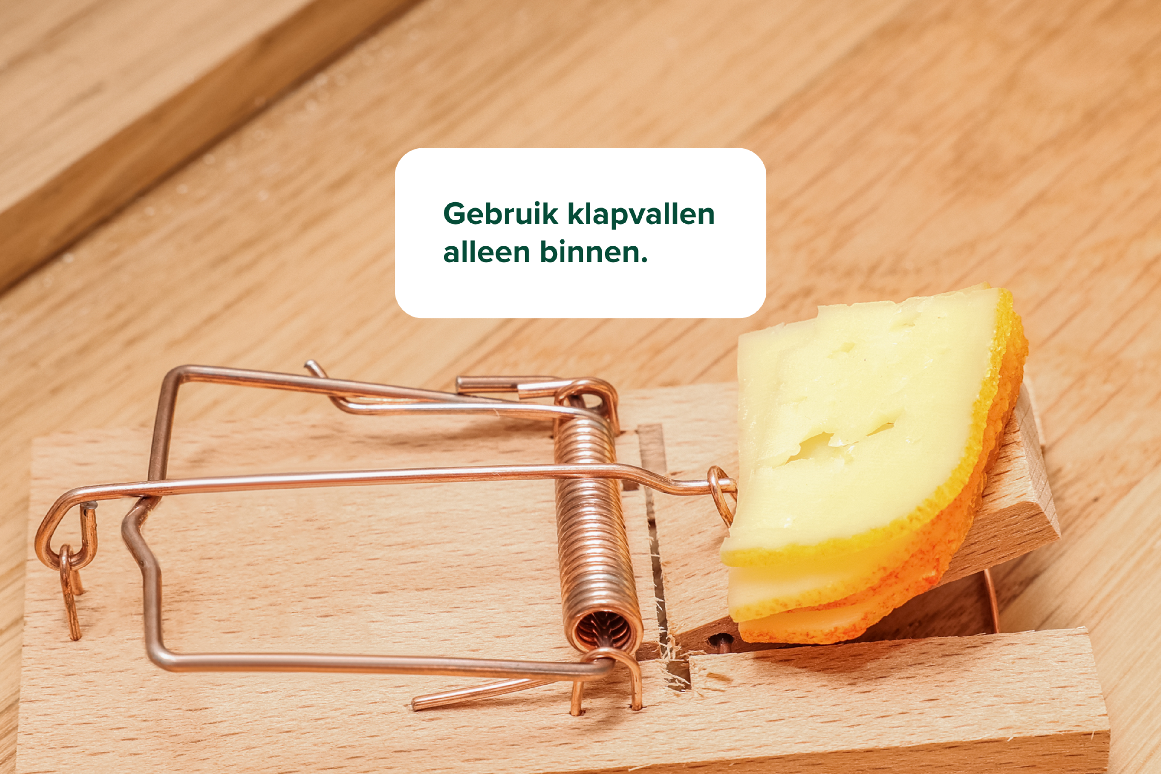 Gebruik klapvallen alleen binnen.