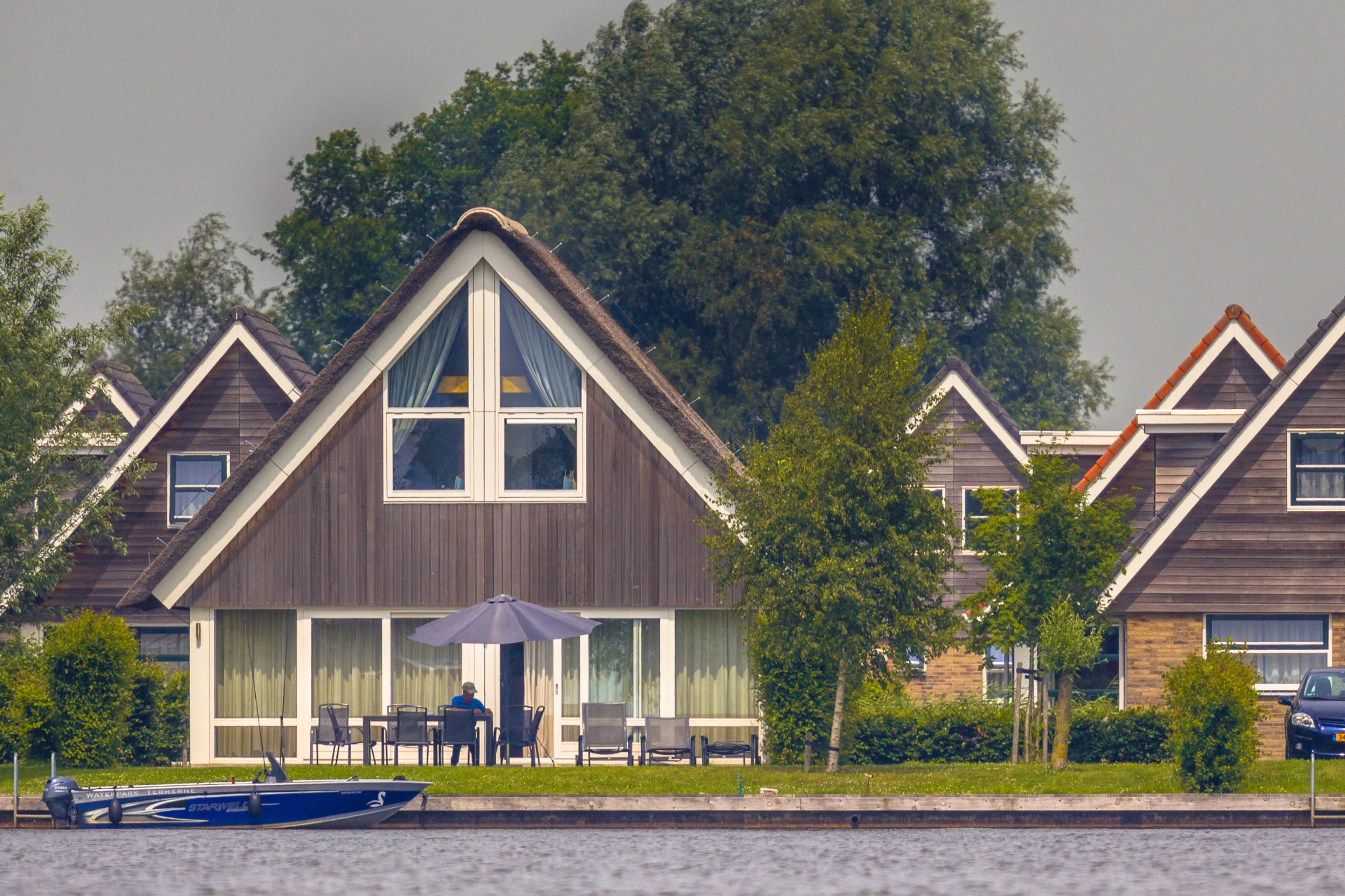 Vakantiehuizen aan het water. Ook voor recreatiewoning is energielabel verplicht.