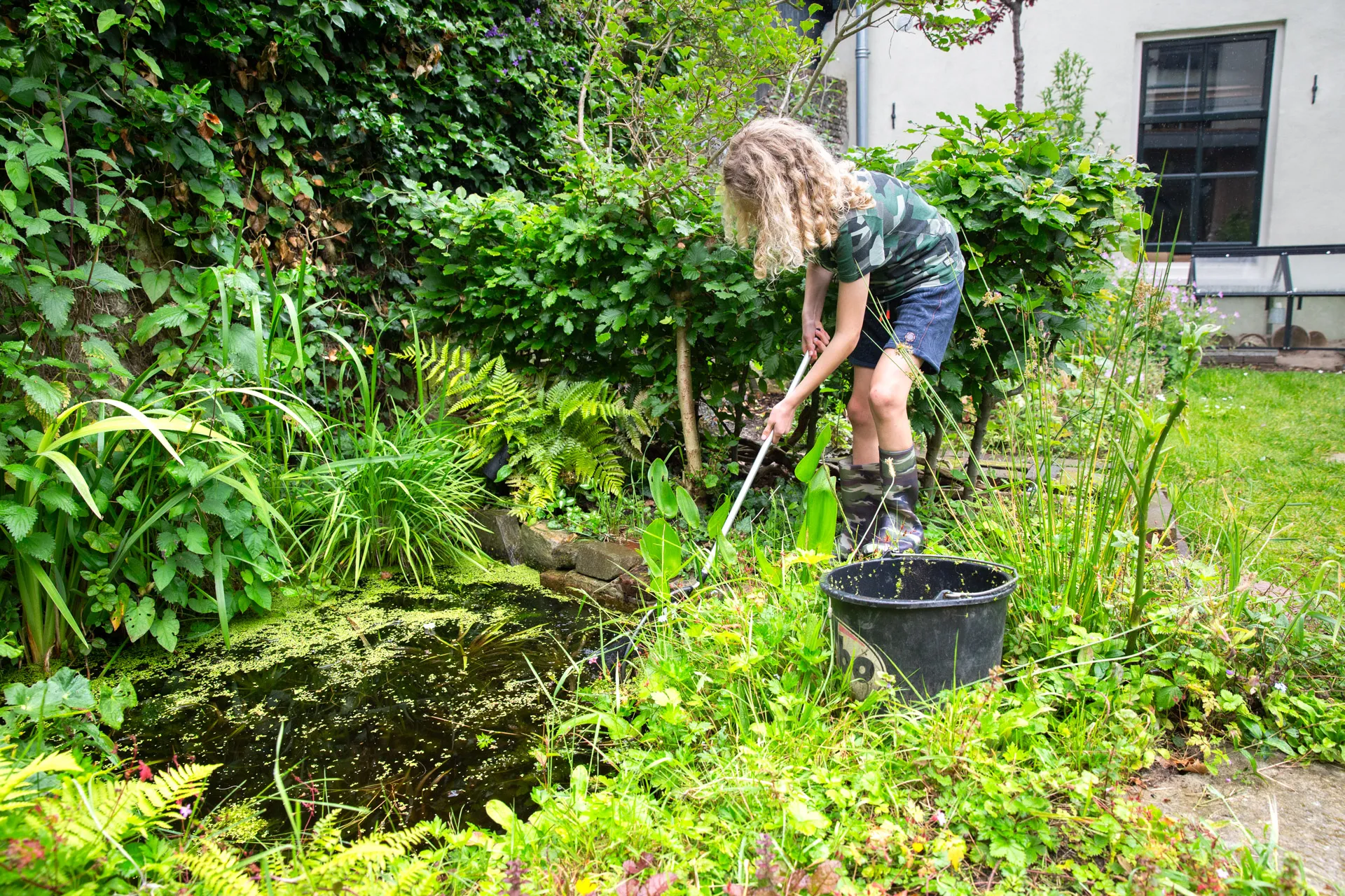 Natuurlijke tuinvijver