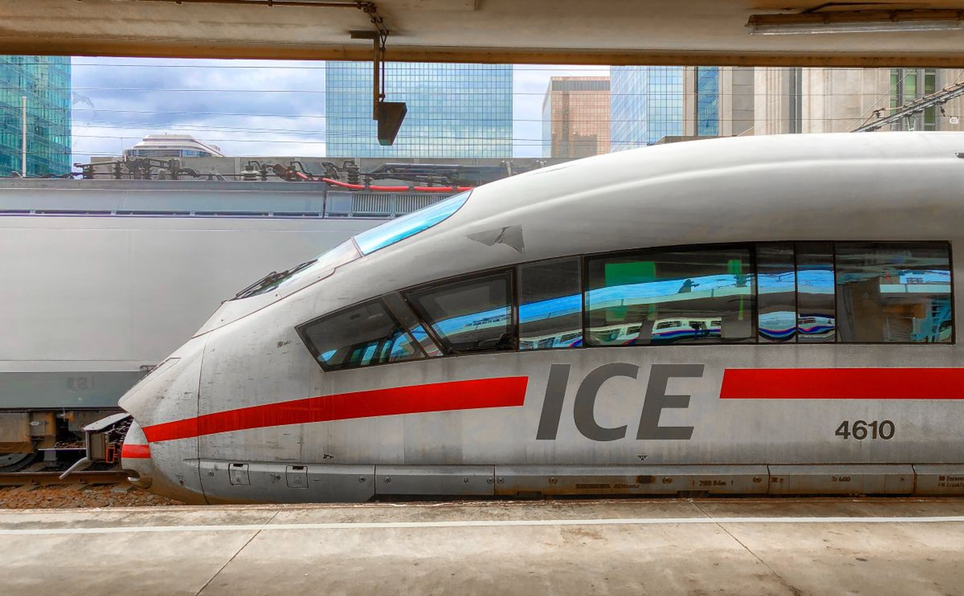 ICE-trein in Brussel.