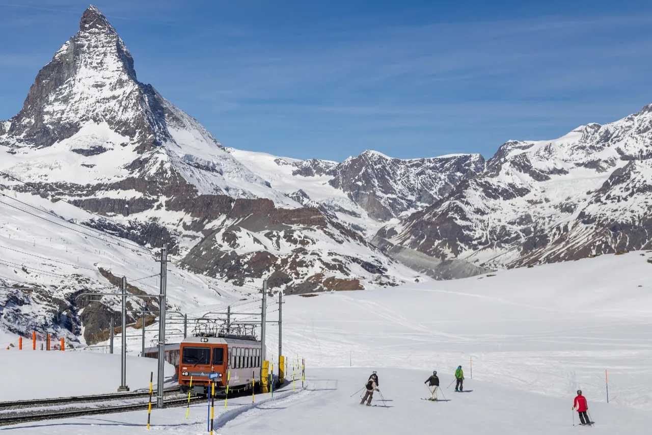 Met de trein op wintersport