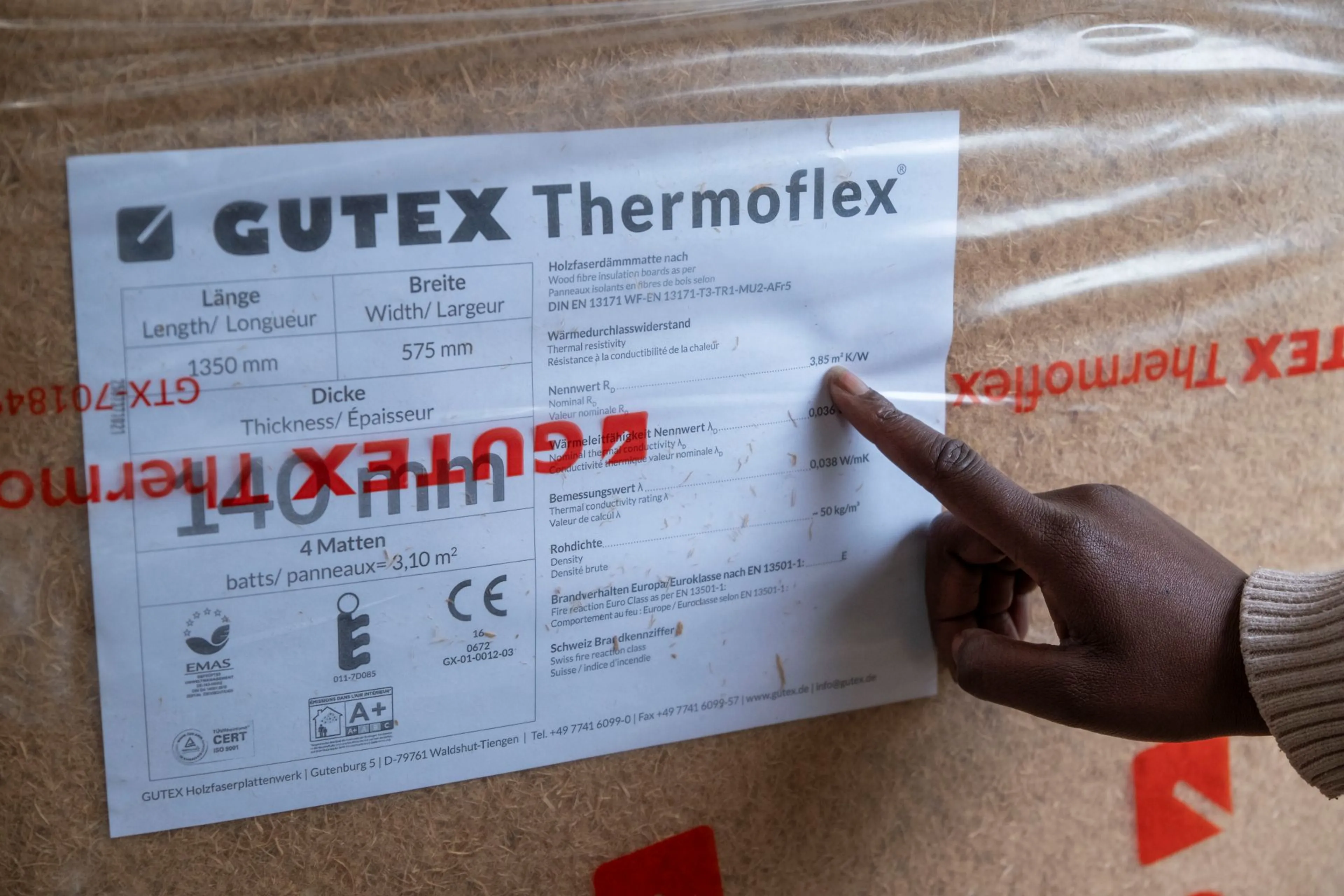 Voorzetwant met isolatiewol: Rd-waarde isolatiemateriaal