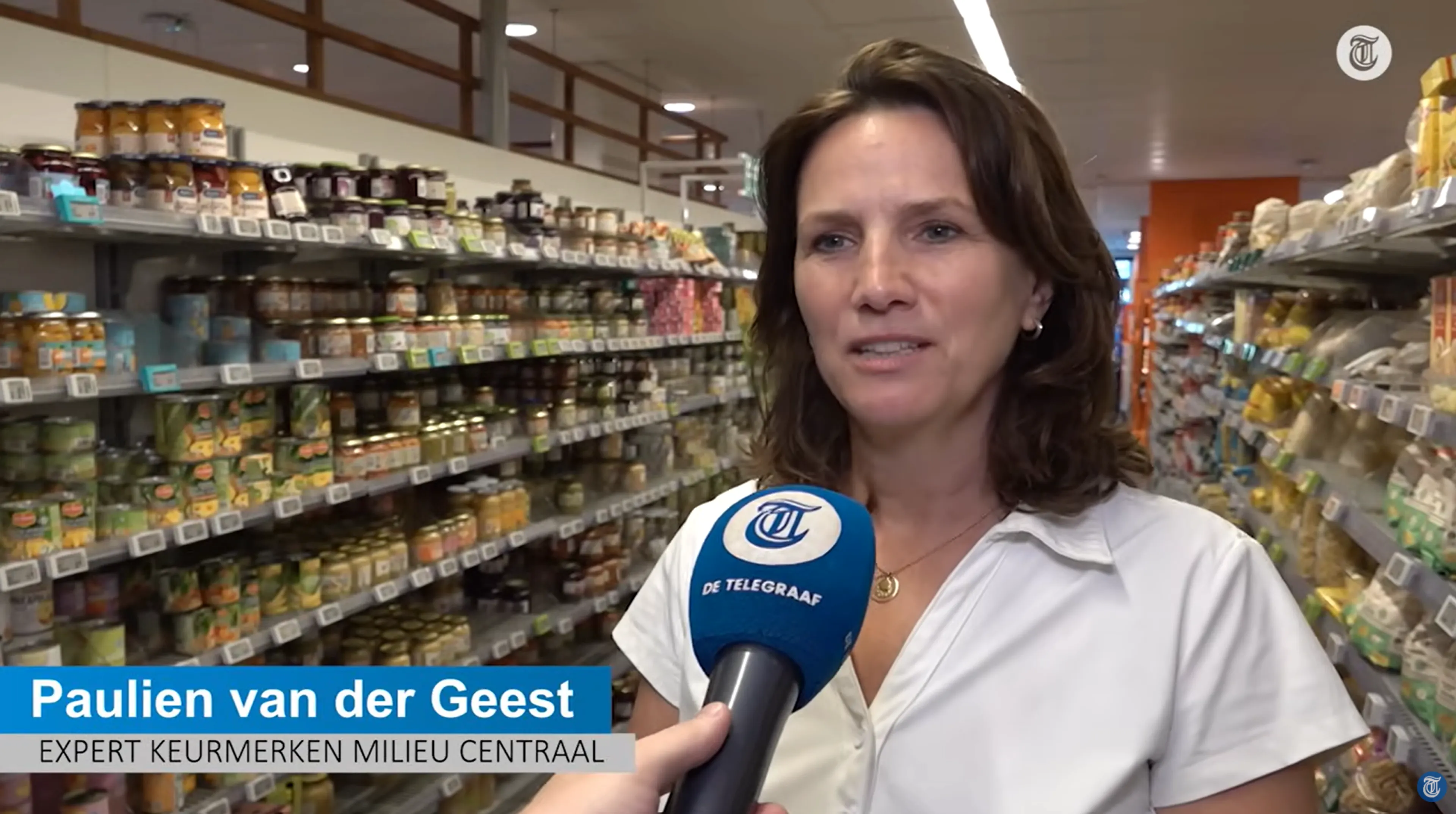 Paulien van der Geest van Milieu Centraal in Telegraaf TV.