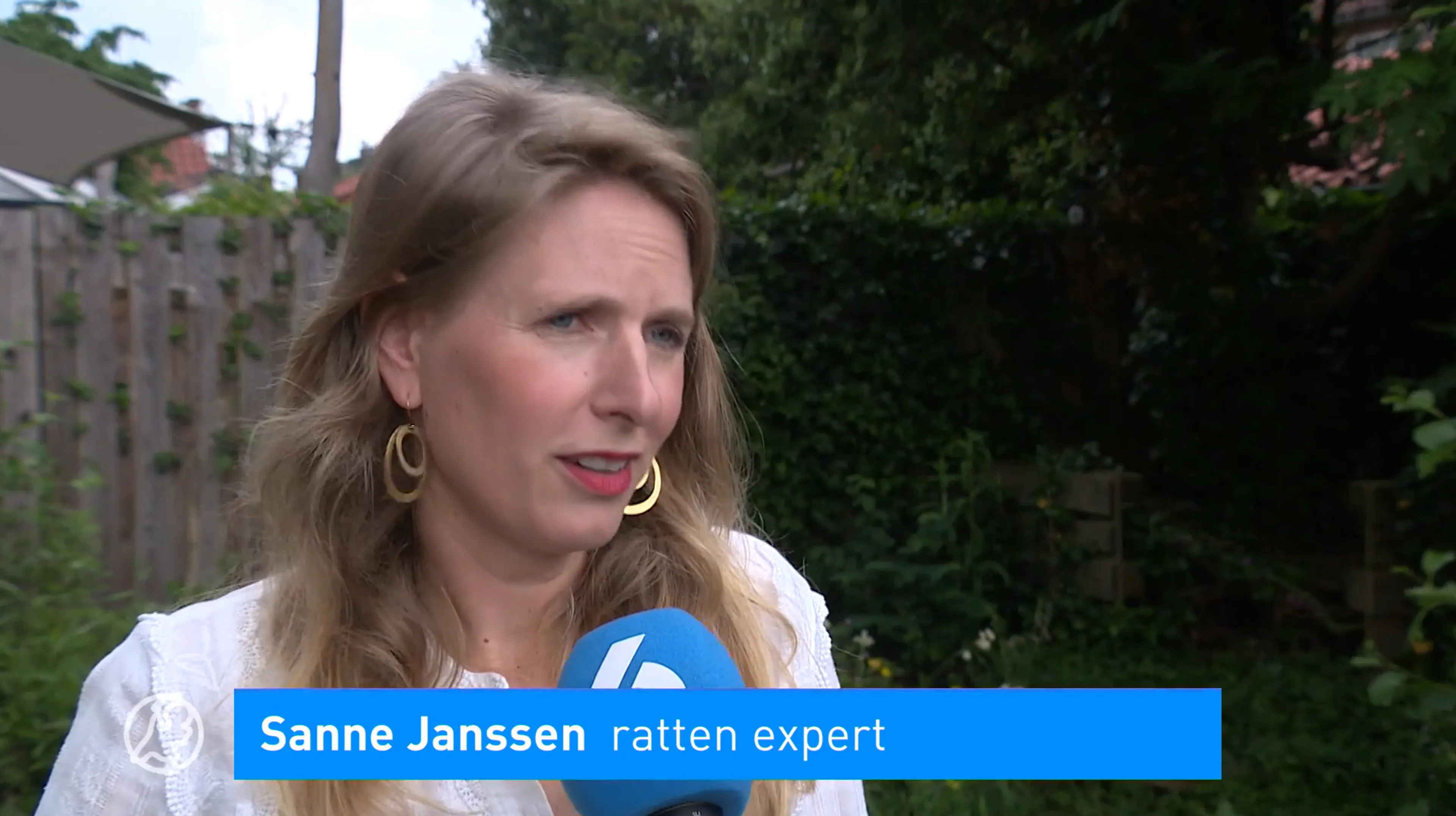 Sanne Janssen in Hart van Nederland over rattenoverlast.