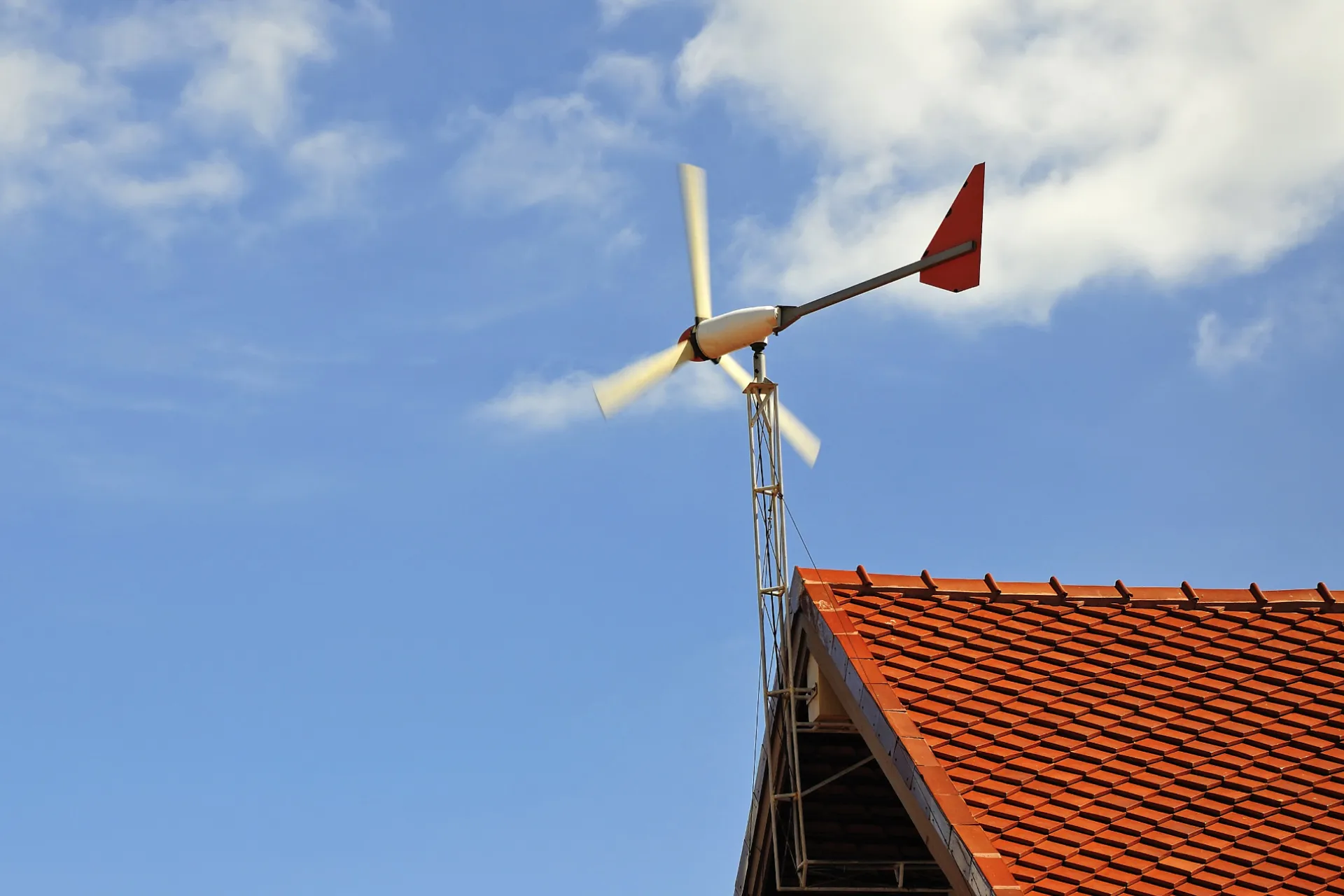 Kleine windmolen voor thuis